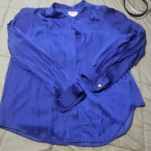 Zadig & Voltaire Royal Blue Satin Blouse
